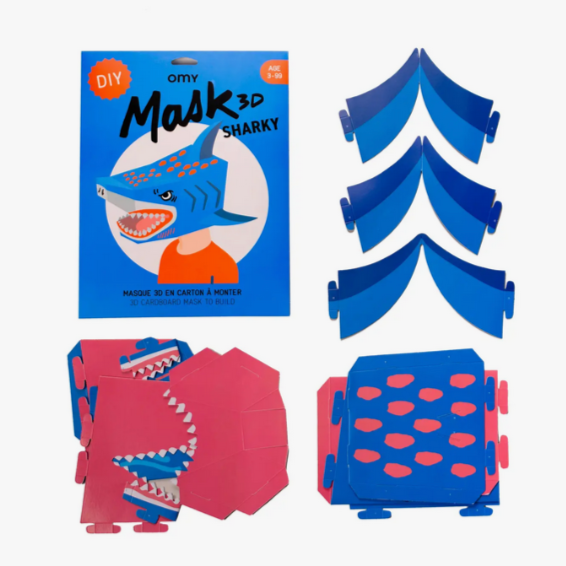 3D Shark Mask (4-9yrs)