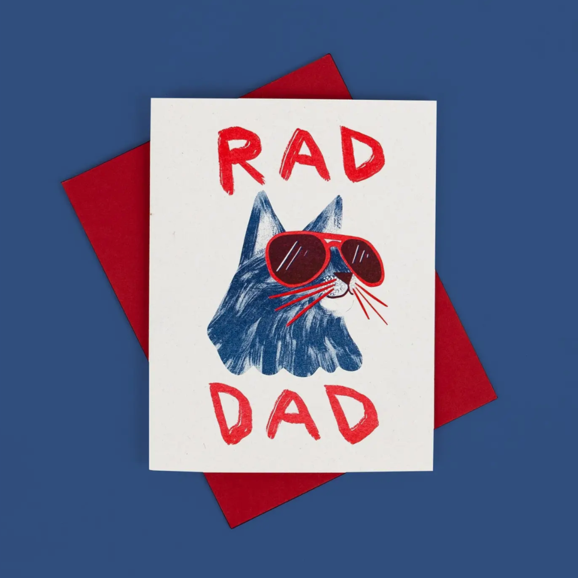 Rad Dad - Risograph Card -father's day
