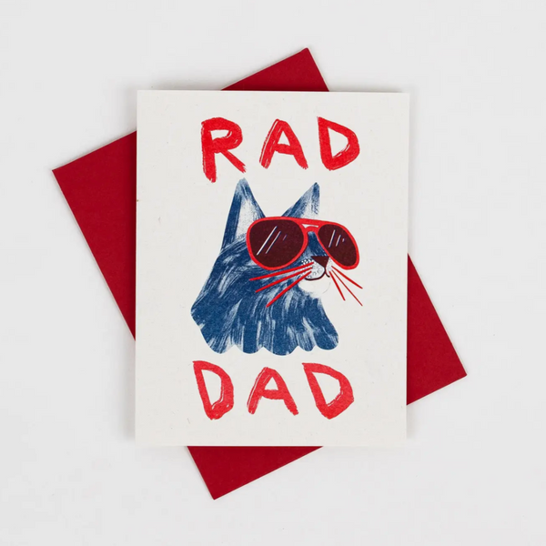 Rad Dad - Risograph Card -father's day