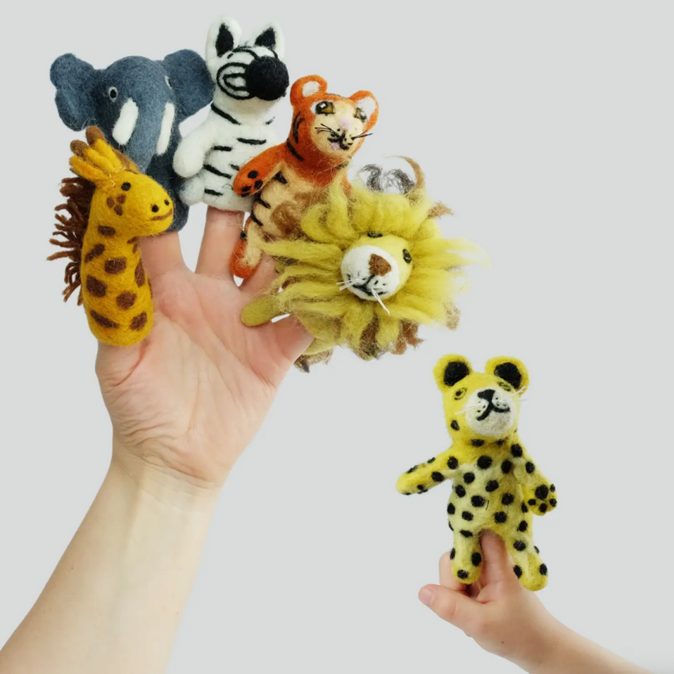 Felt Finger Puppets - Jungle Jamboree