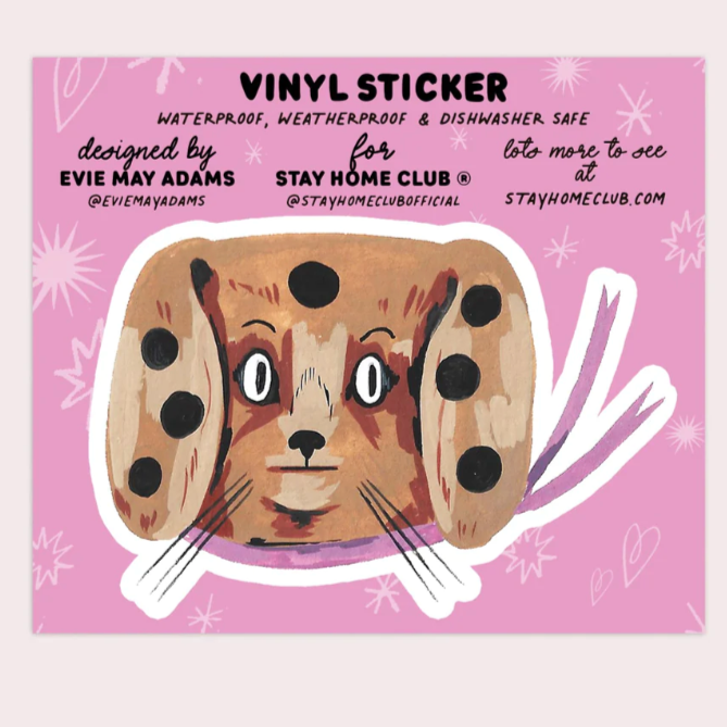 Spotty Dog Vinyl Sticker