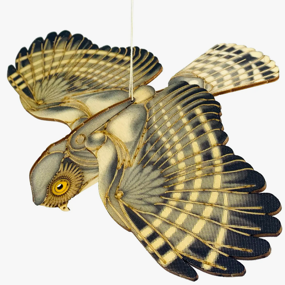 Birds : Owl -wooden puzzle mobile