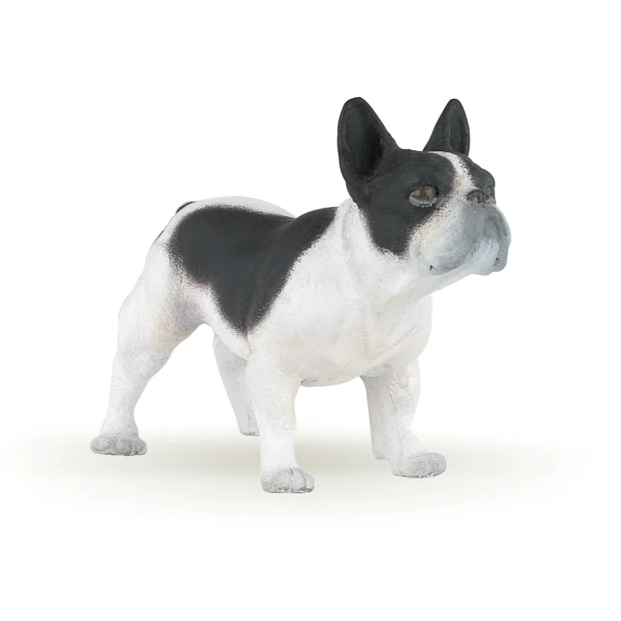 Papo France French Black And White Bulldog