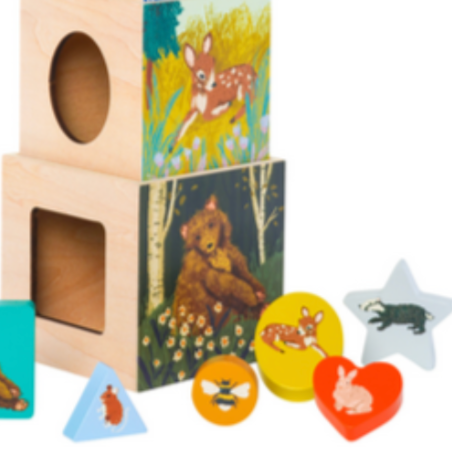 Enchanted Forest Wooden Stacking and Sorting Blocks -Emily Winfield Martin