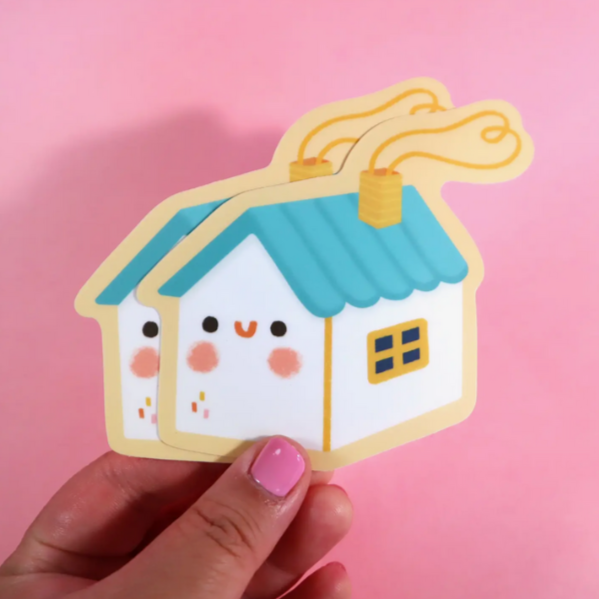 Happy House Sticker -Vica Lew