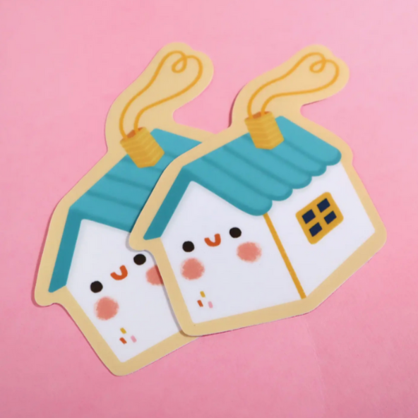 Happy House Sticker -Vica Lew