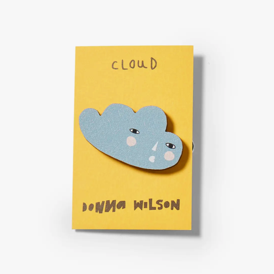 Cloud Pin Badge -Donna Wilson