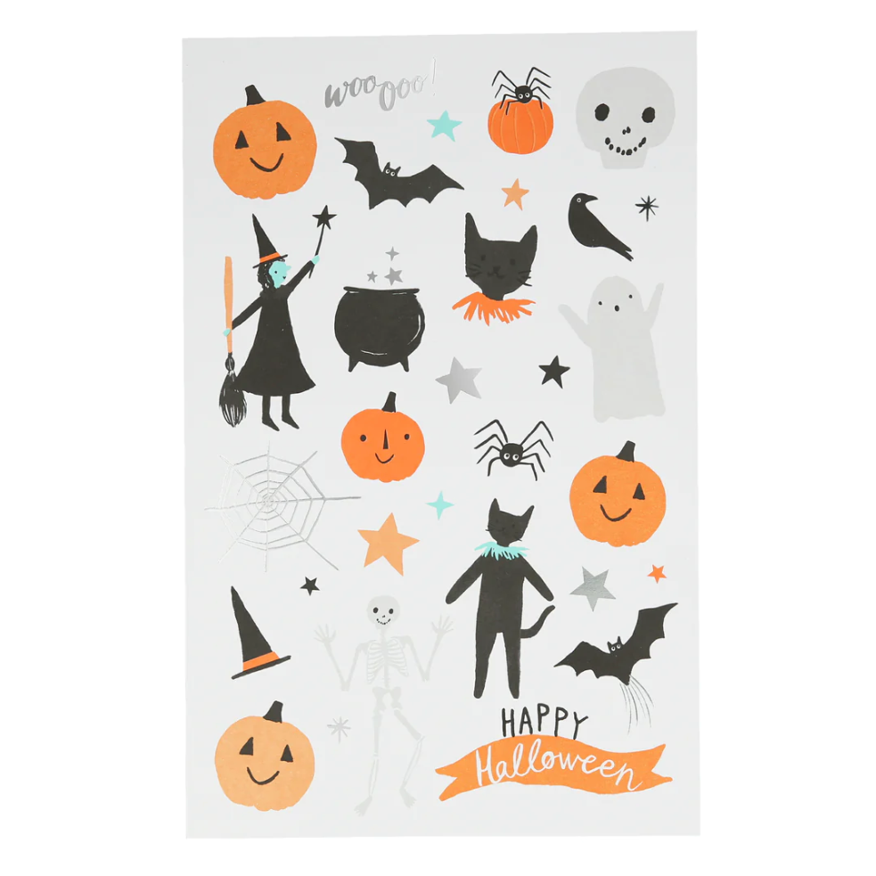 Happy Halloween Tattoo Sheet (2pk)