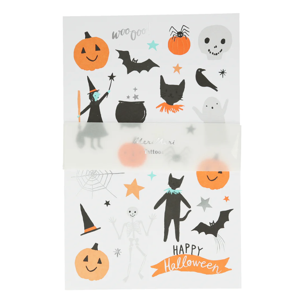 Happy Halloween Tattoo Sheet (2pk)