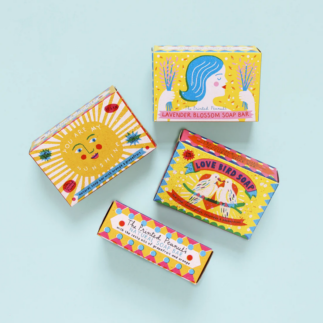 Love Birds Tea Tree, Lemongrass, Lavender & Peppermint Soap Bar   - Louise Lockhart