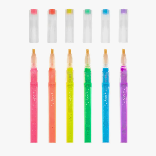 Oh My Glitter! Neon Highlighters - set of 6