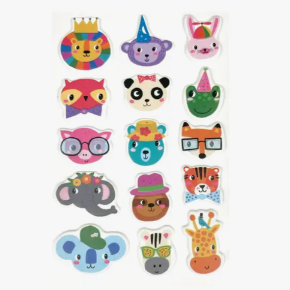 Stickiville Standard - Party Animals (Puffy)