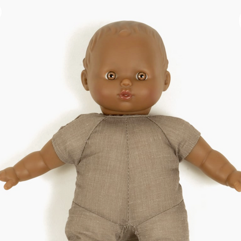 Minikane Baby Doll - Sidonie Vintage Doll -honey eyes 28cm/11in