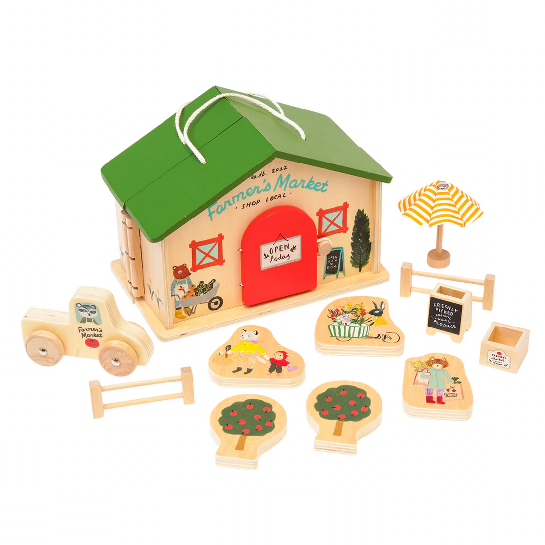 Market Day Wooden Playset