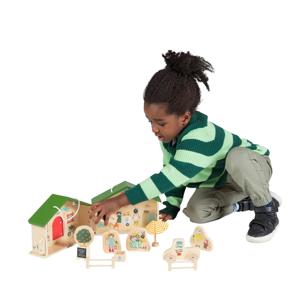 Market Day Wooden Playset