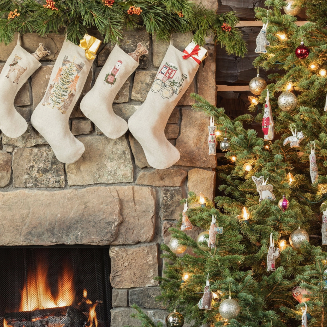 Bear with Tinsel Ornament