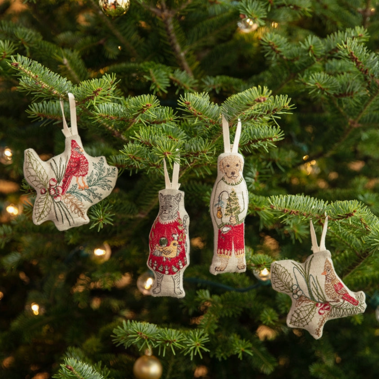 Cat with Gifts Ornament