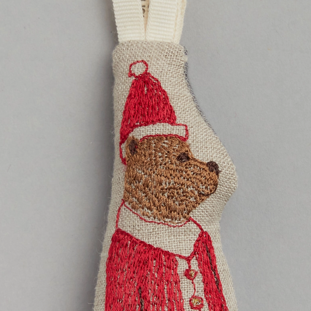 Santa Bear Ornament
