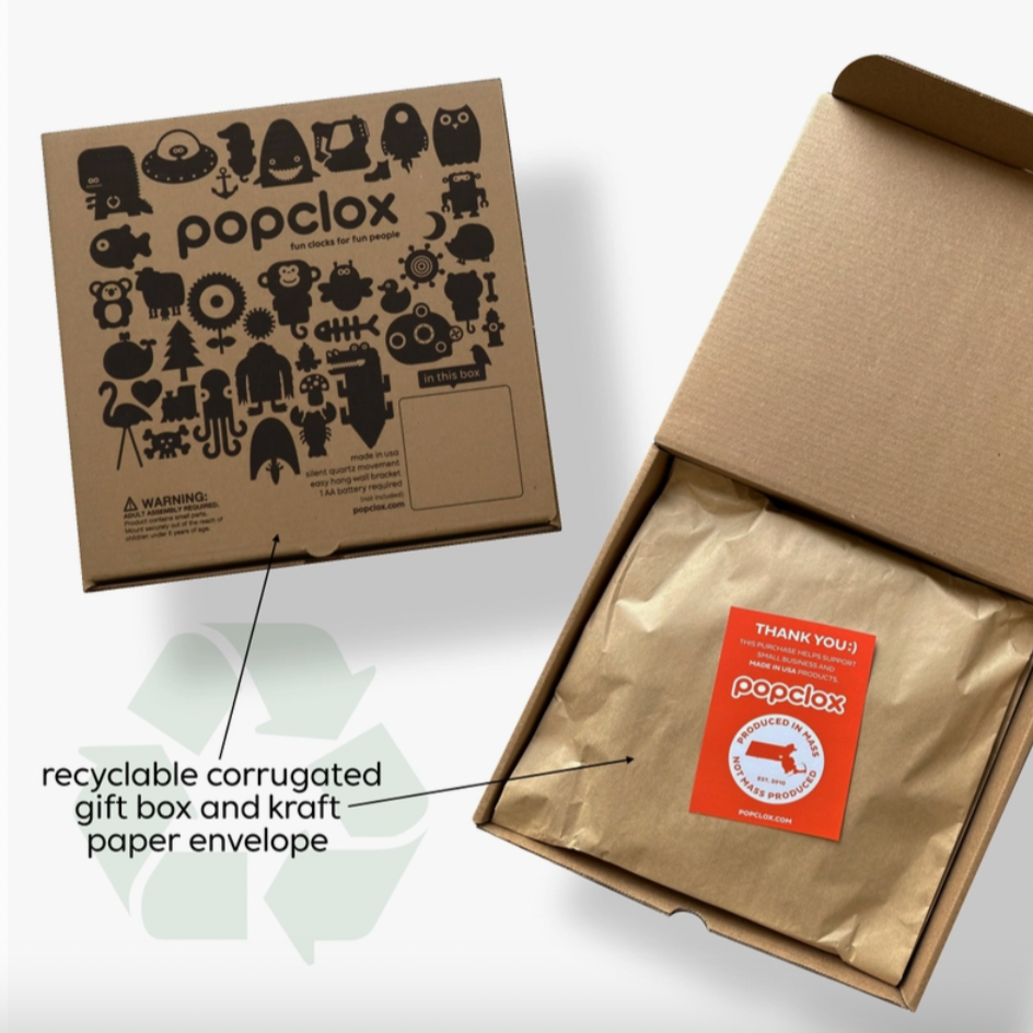 Hedgehog Pendulum Clock -wood