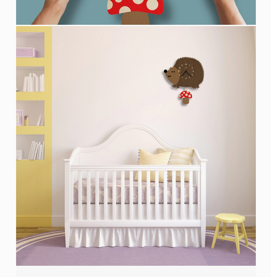 Hedgehog Pendulum Clock -wood