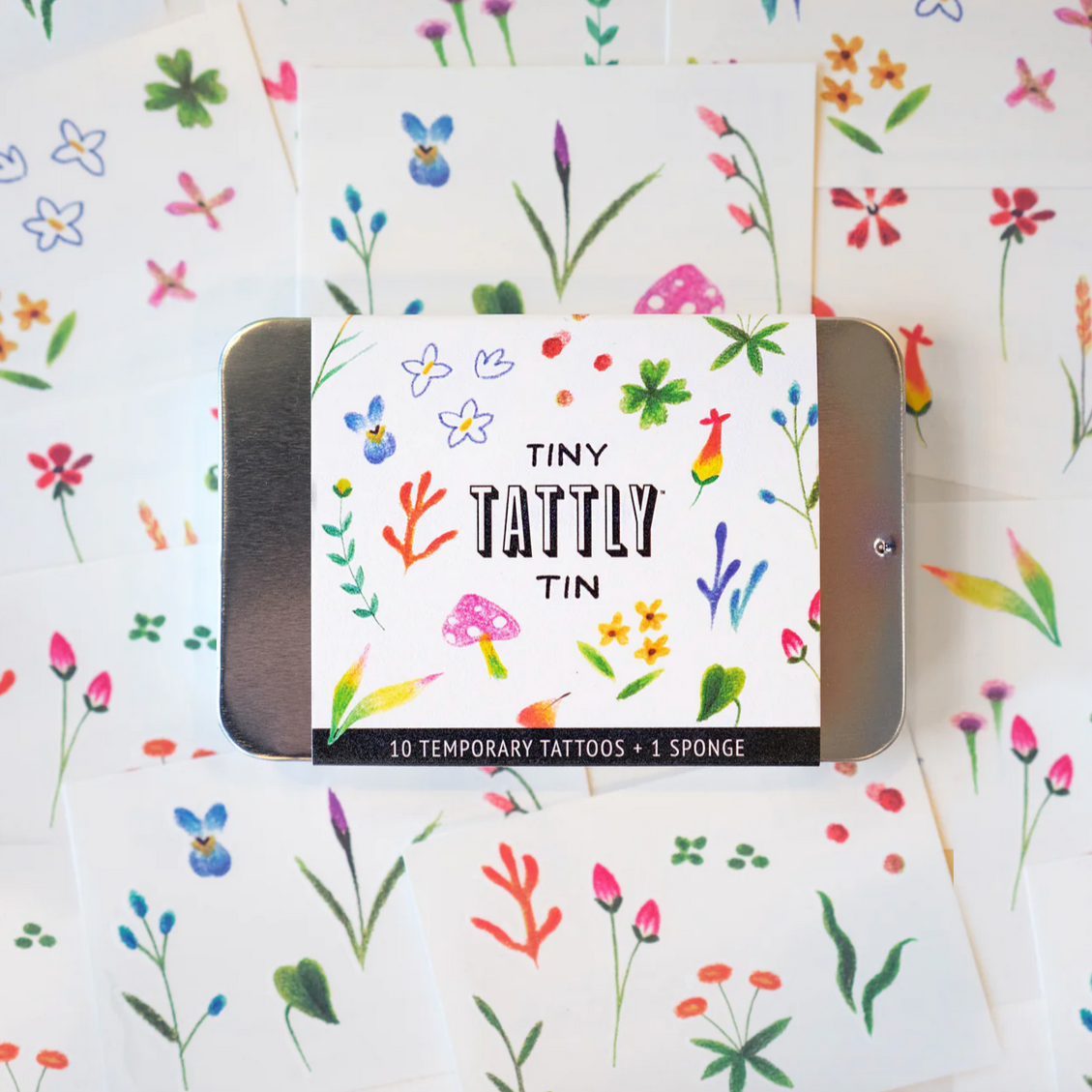 Tiny Imaginary Garden Tattoo Tin