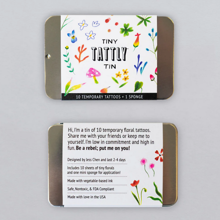 Tiny Imaginary Garden Tattoo Tin