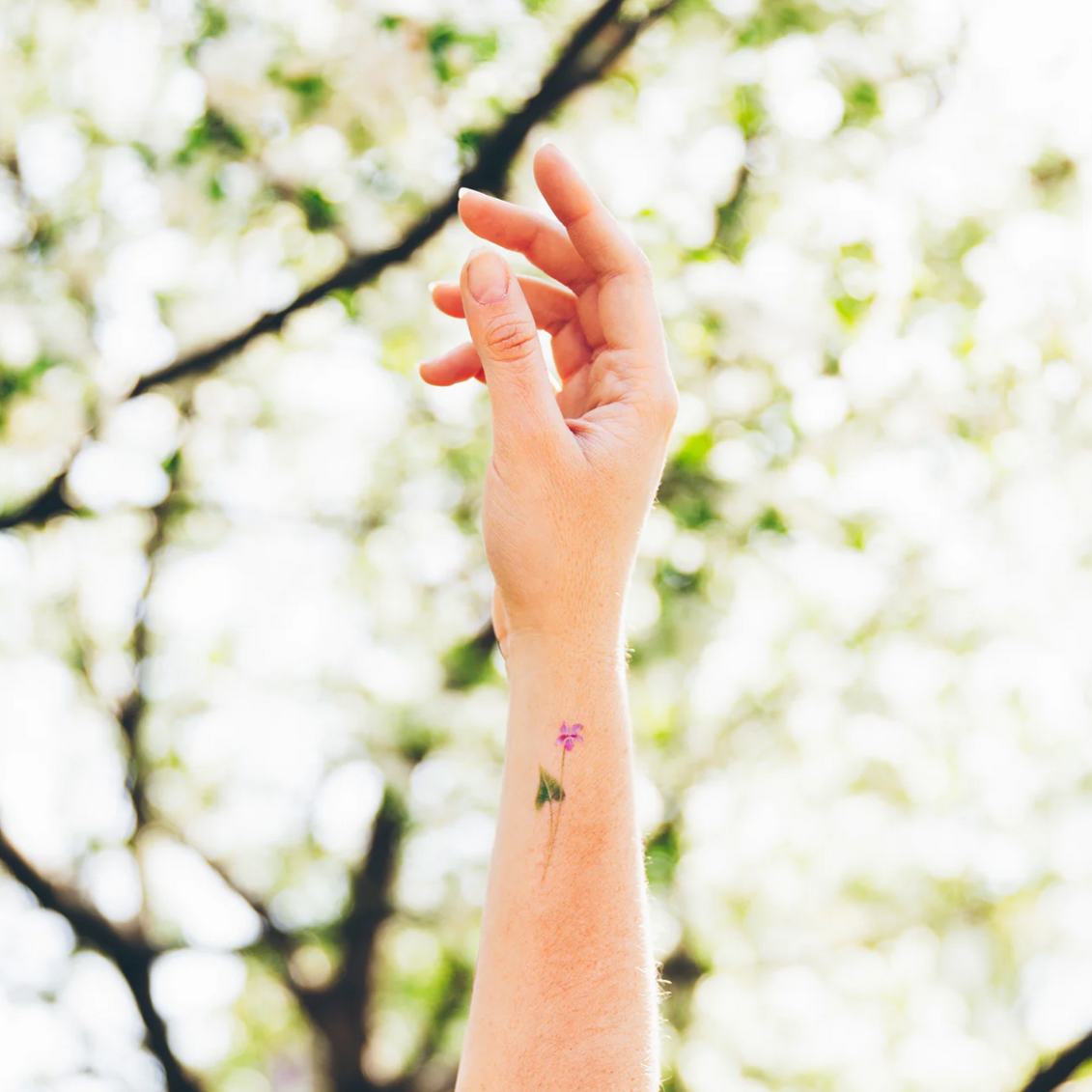 Petite Florals Tattoo Pair