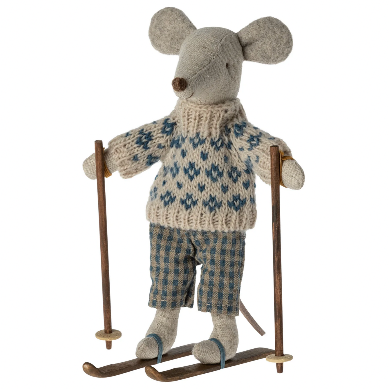 Winter Mouse with Ski Set -Dad