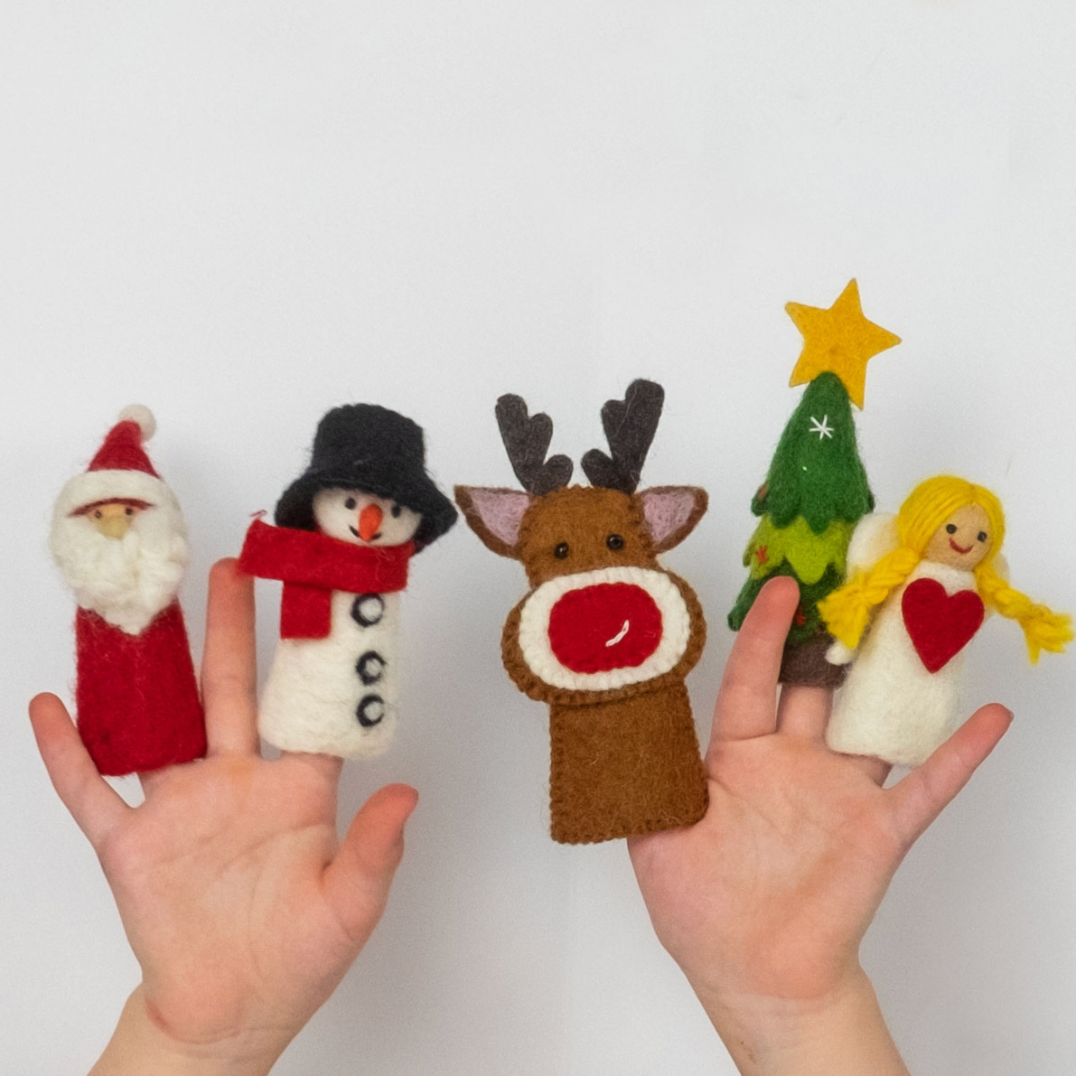 Felt Christmas Finger Puppets