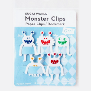 White Monster Paper Clip