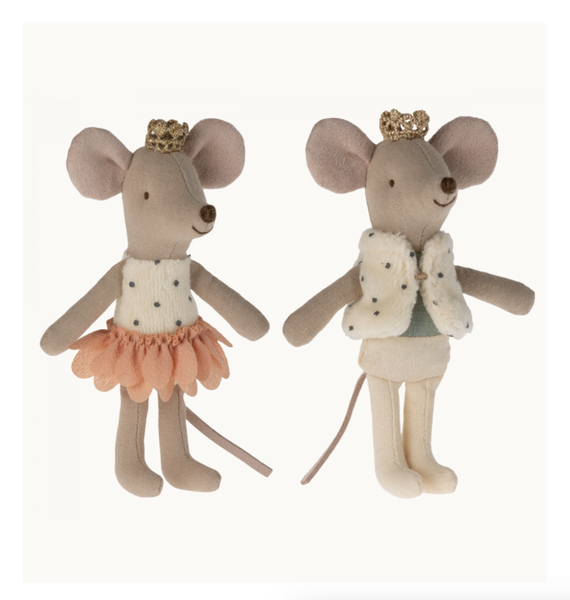 Royal Twins Mice in Box -little sister and brother