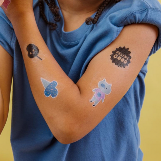 Mini Tattoo Palooza Temporary Tattoos X Suzy Ultman- Pawsitive Cat