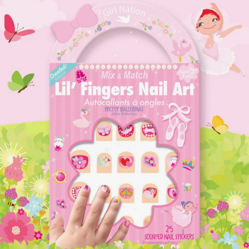 Lil' Fingers Nail Art | Pretty Ballerinas Nail Stickers