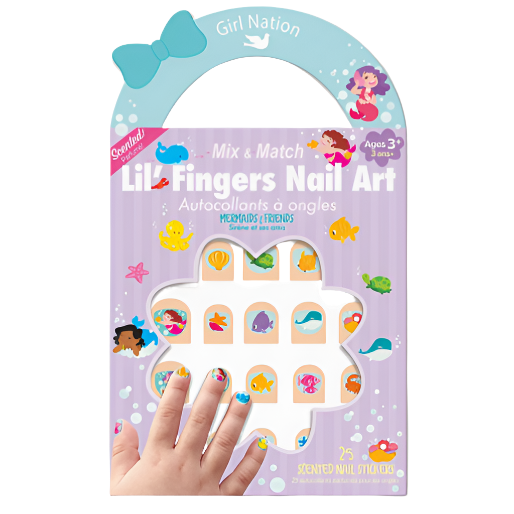 Lil' Fingers Nail Art- Mermaids & Friends