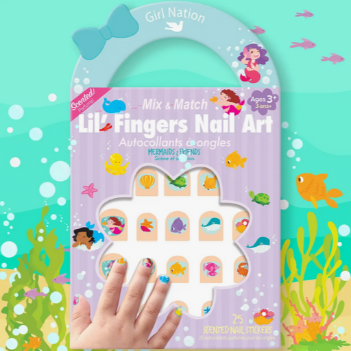 Lil' Fingers Nail Art- Mermaids & Friends