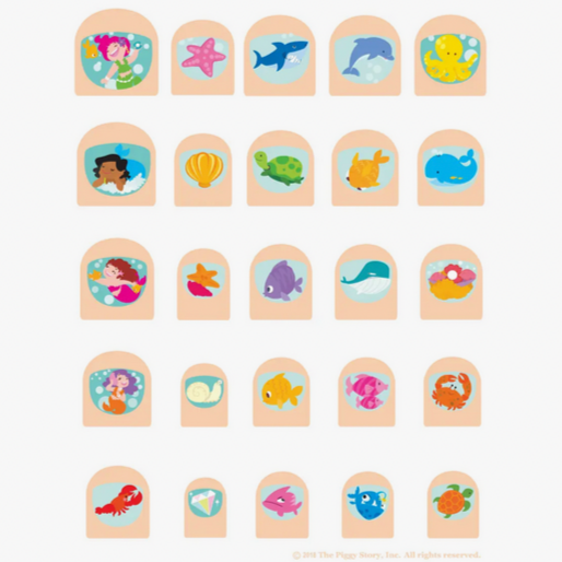 Lil' Fingers Nail Art- Mermaids & Friends