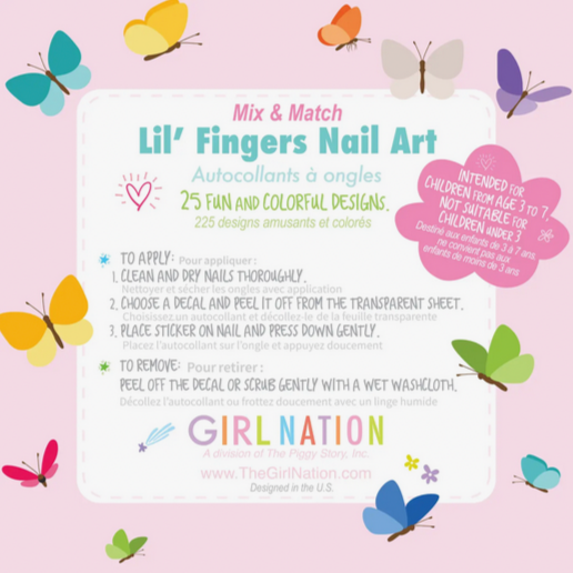 Lil' Fingers Nail Art- Spring Fling
