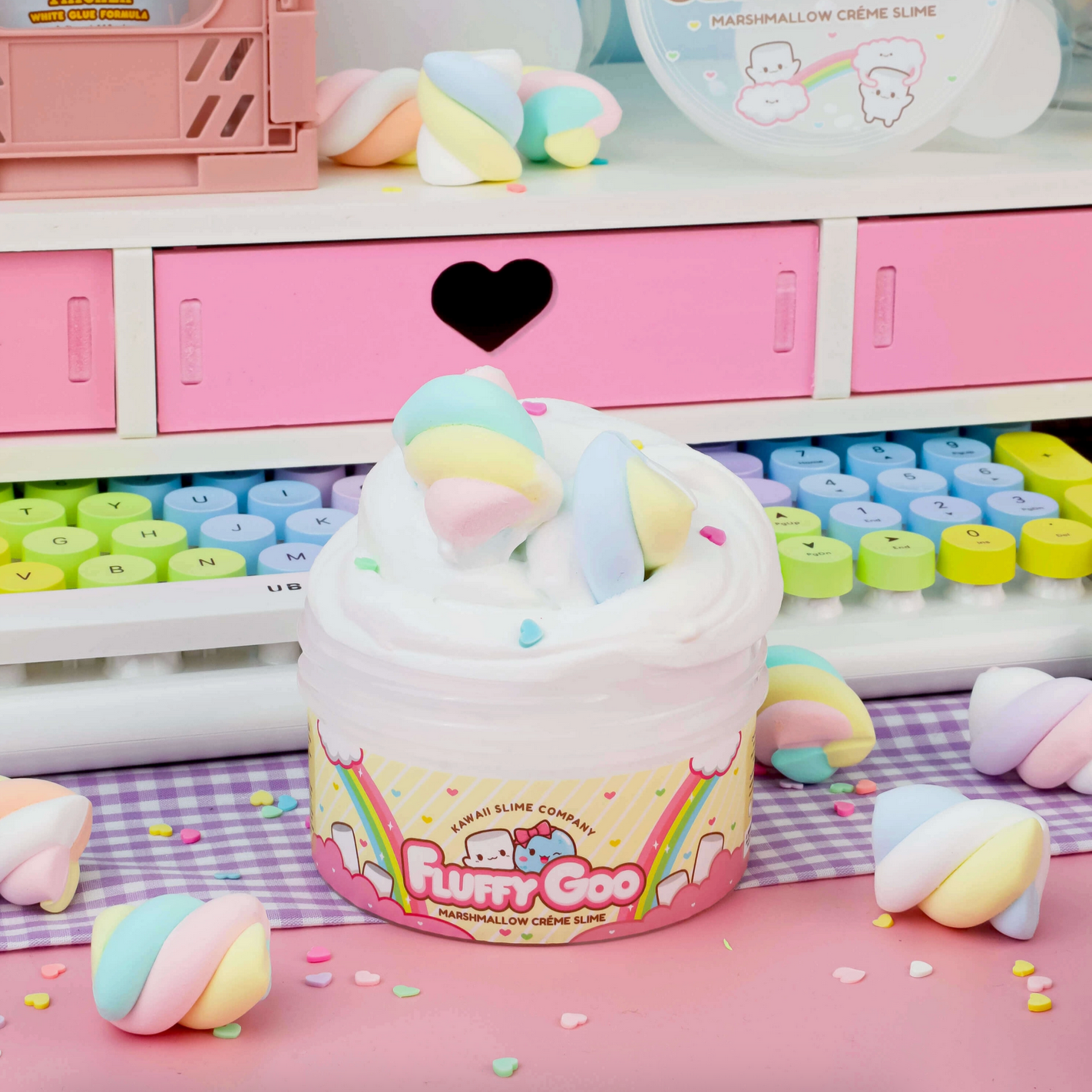 Fluffy Goo Classic Marshmallow Slime Putty