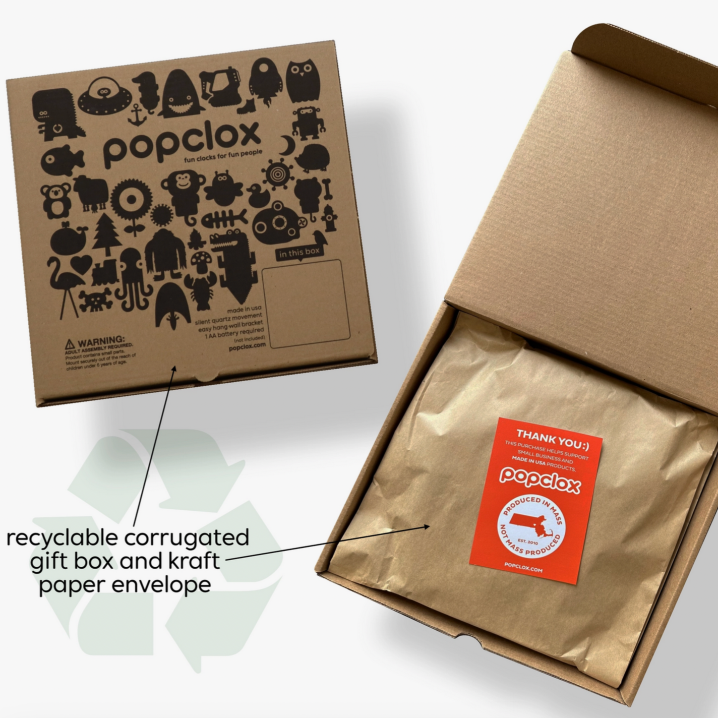 Bear Pendulum Clock -wood