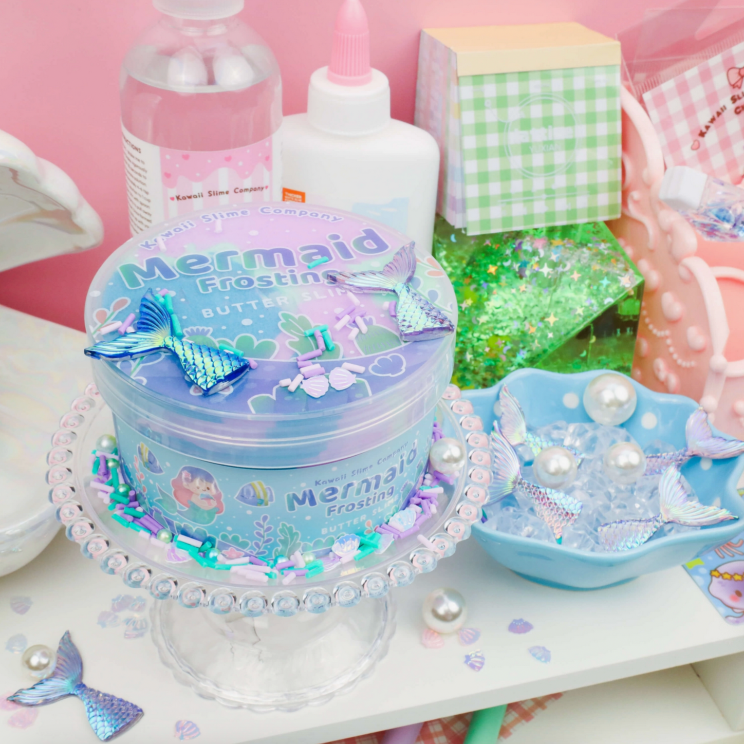 Mermaid Frosting Butter Slime