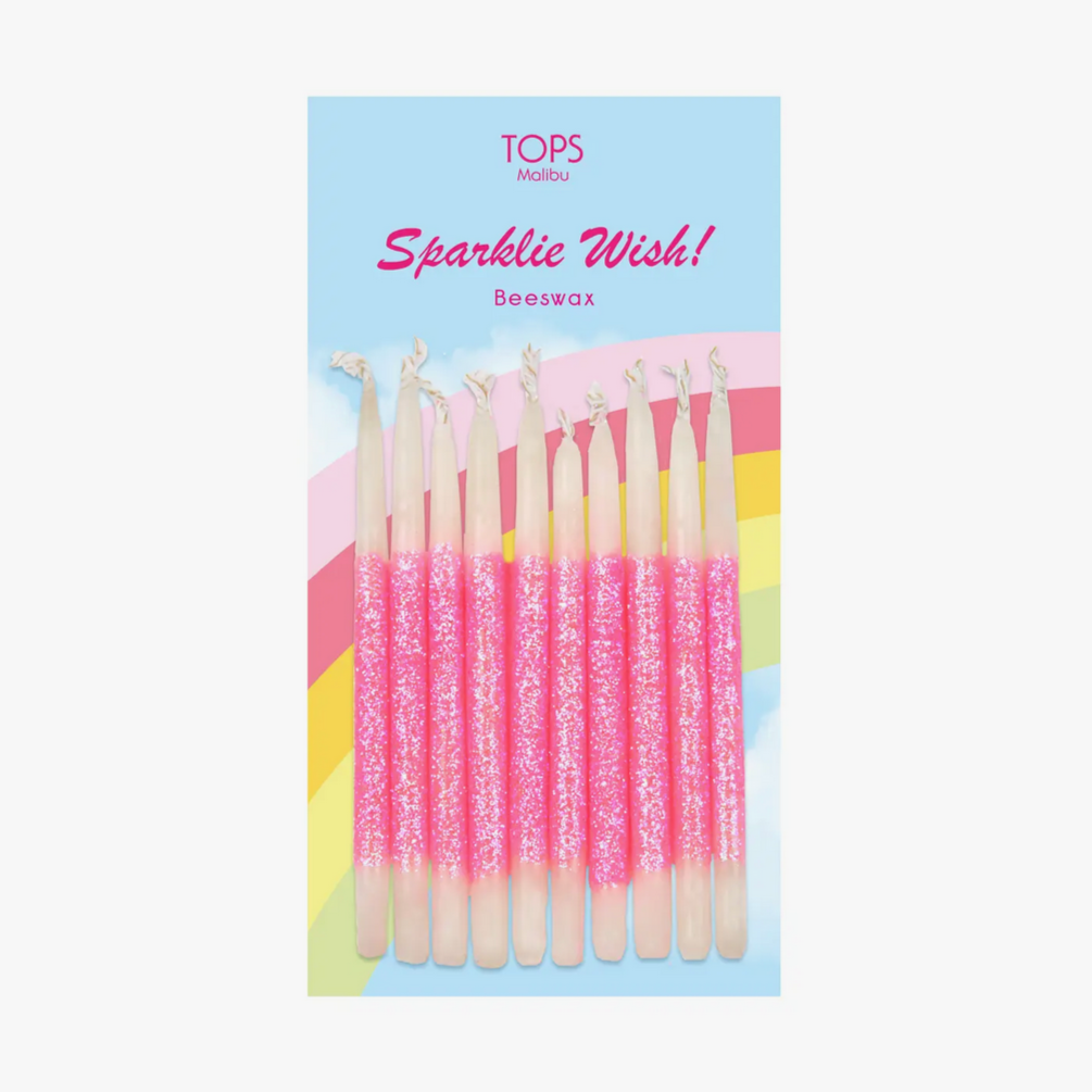 Glitter Wish 3" Beeswax Candle