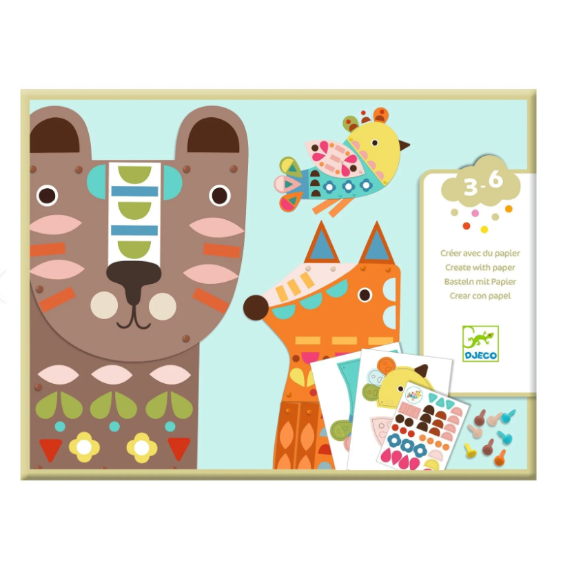 3 Giant Animals Collage  Activity