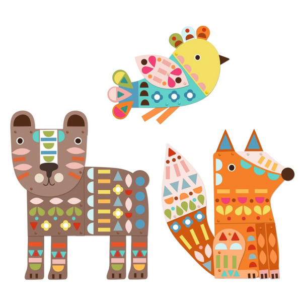 3 Giant Animals Collage  Activity (3-6yrs)