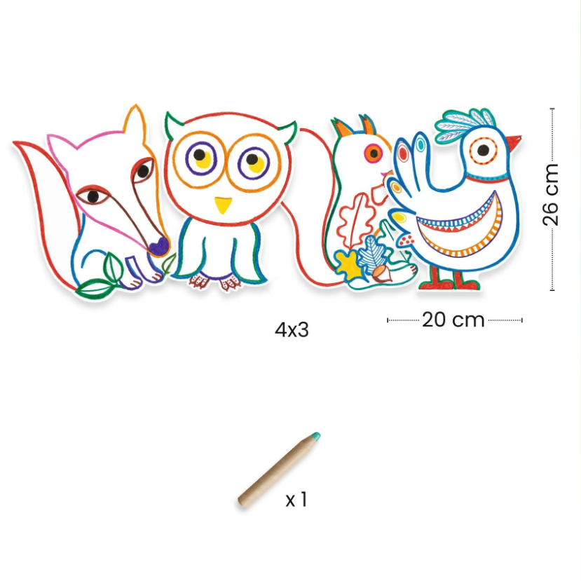 Forest Friends Coloring