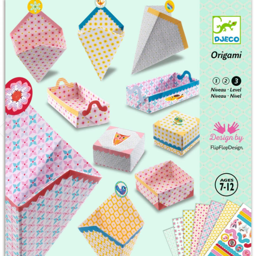Small Boxes Origami  Paper Craft Kit
