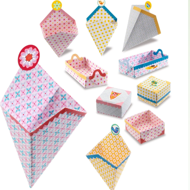 Small Boxes Origami  Paper Craft Kit