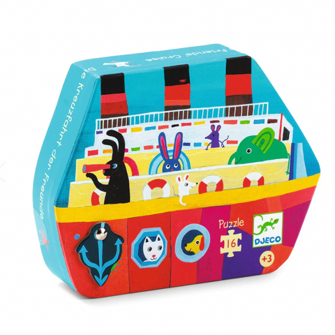 The Friends' Cruise Silhouette Mini Jigsaw Puzzle -16pcs -3yrs+