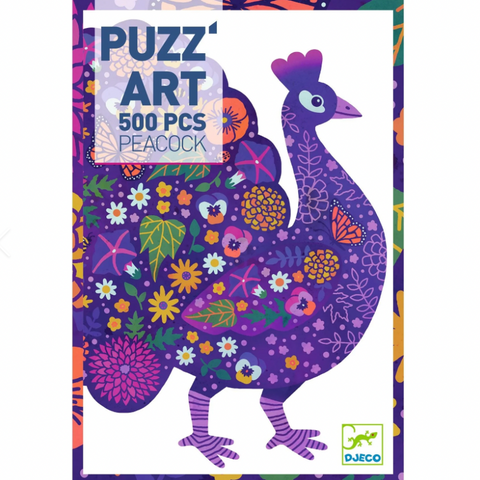 Peacock Puzz'Art  Shaped Jigsaw Puzzle -500pcs -8yrs+