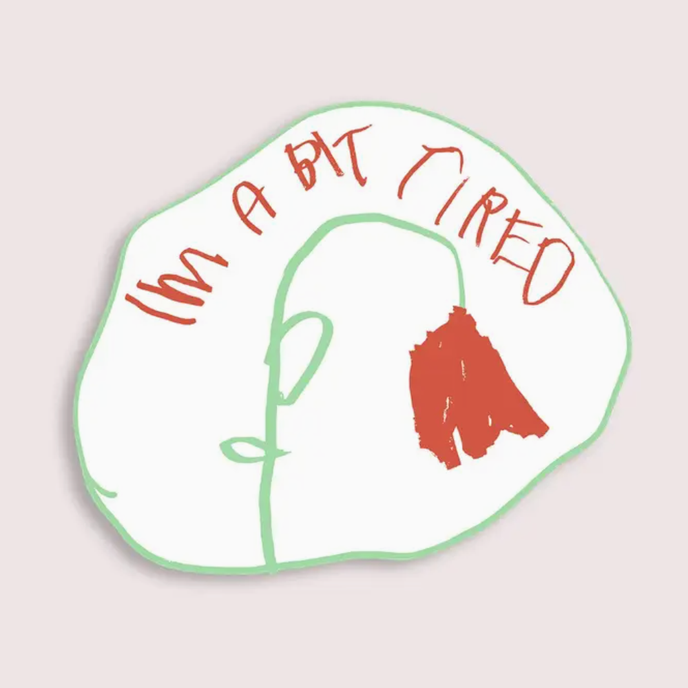 Bit Tired Vinyl Sticker