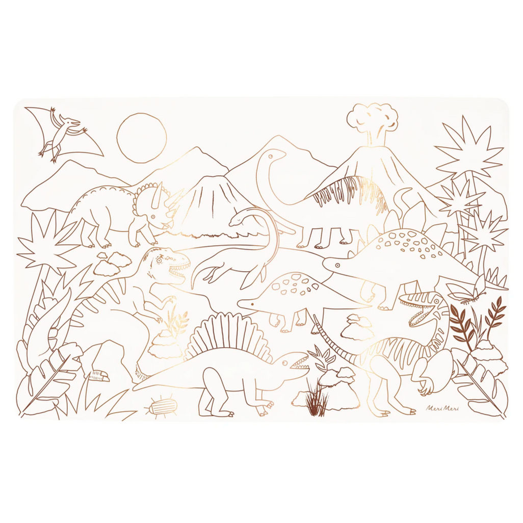 Dinosaurs Colouring Placemats -pk8